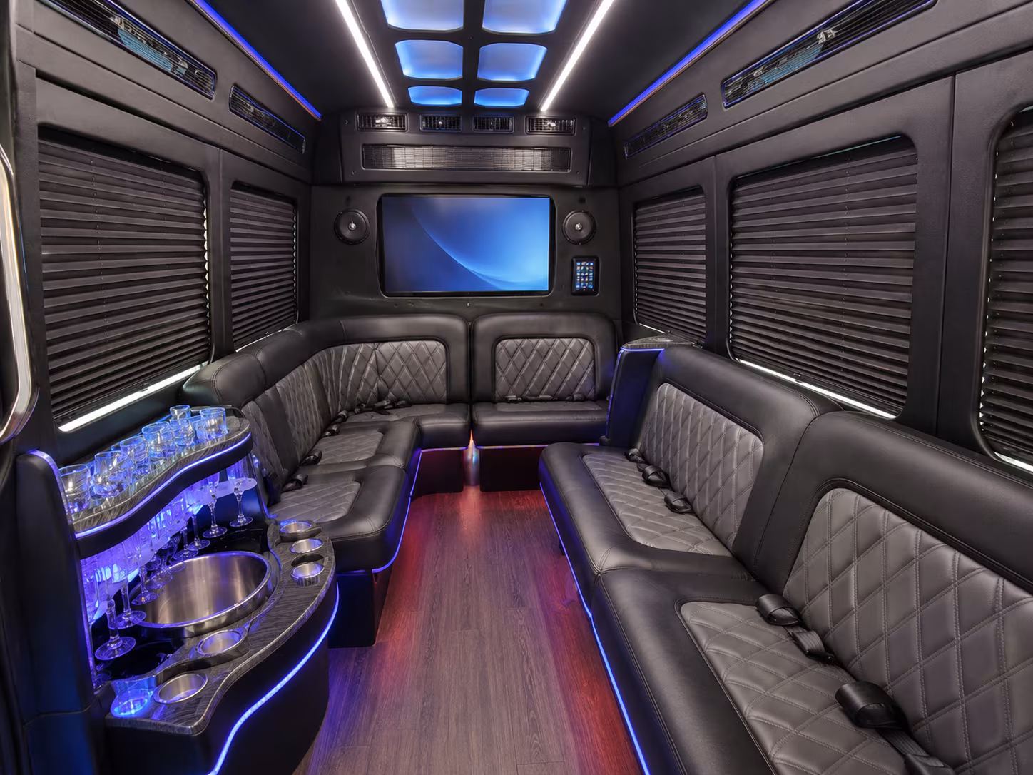 buena park private event transportation onboard seating
